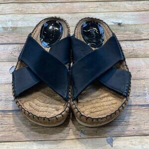 Jimmy Choo Women's Slide Sandal with Crossover Strap